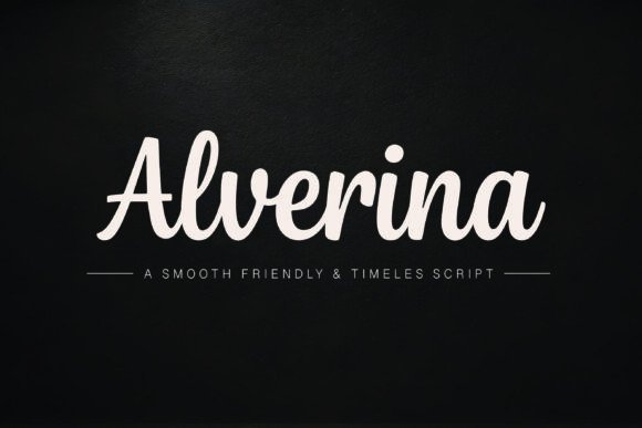 Alverina: The Modern Handwritten Font for Elegant Branding
