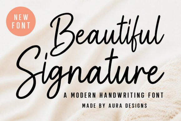 Beautiful Signature: A Script Font for Modern Branding