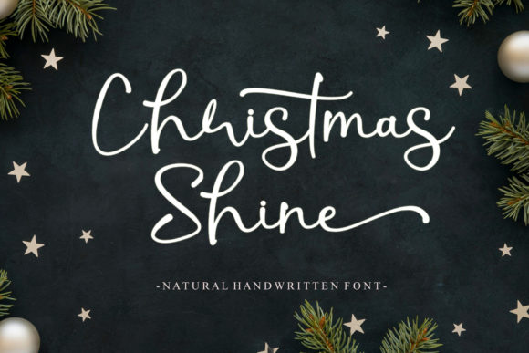 Christmas Shine: A Script Font for Elegant & Modern Designs