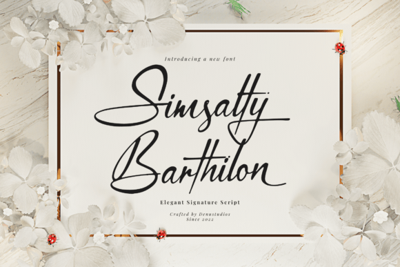 Elevate Your Brand with Simsalty Barthilon Script