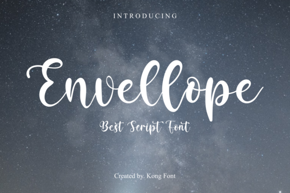 Envellope: A Script Font for Modern Branding