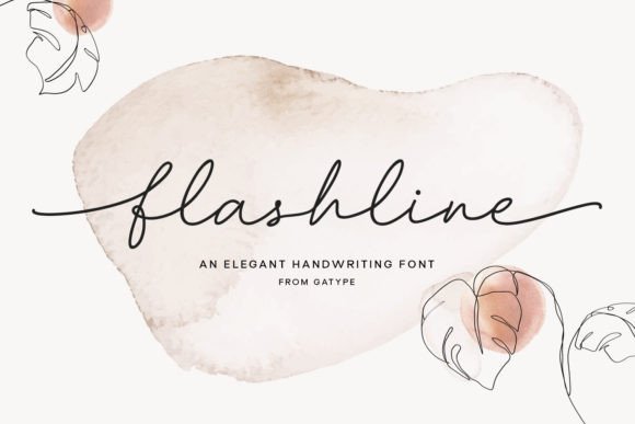 Flashline: A Modern Script Font for Dynamic Branding