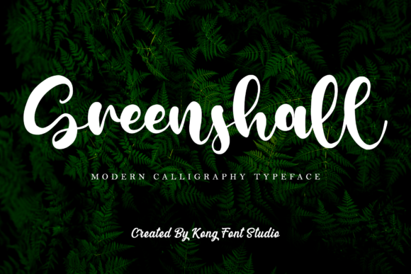 Greenshall: A Modern Script Font for Creative Branding