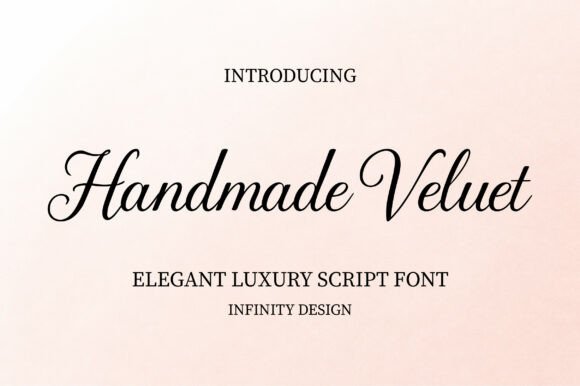 Handmade Velvet: A Script Font for Elegant, Human-Centered Branding