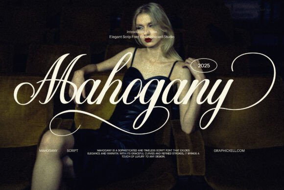 Mahogany Wedding Script: Crafting Elegance in Every Stroke