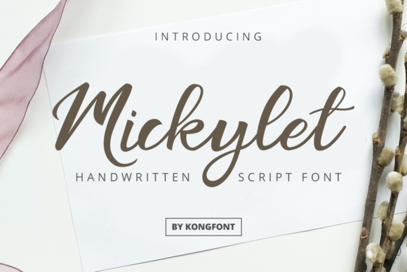 Mickylet: A Playful Handwritten Script for Modern Projects