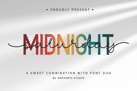 Midnight Saturday: Where Sans Serif Meets Script