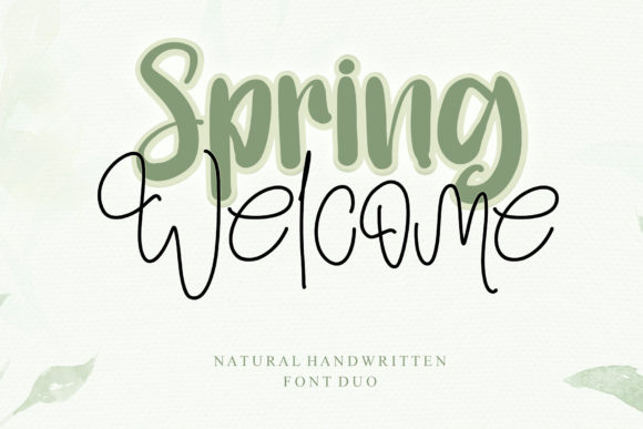 Spring Welcome: A Script Font for Authentic Design