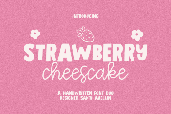 Strawberry Chesscake: A Sweet Blend of Bold and Script Typography