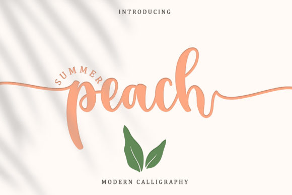 Summer Peach: A Modern Script Font for Creative Projects