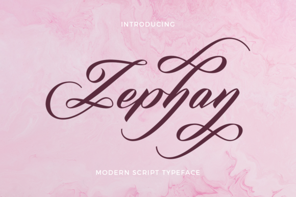 Zephan: A Modern Script Font with Timeless Grace